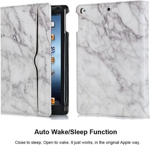 RUBAN Case Compatible with iPad 9.7 Inch 2018/2017 / iPad Air 2 / iPad Air 1 - [Corner Protection] Multi-Angle Viewing Folio Stand Cover with Pocket, Auto Wake/Sleep (Purple) in Saudi Arabia