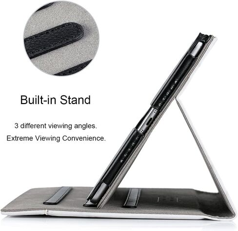 RUBAN Case Compatible with iPad 9.7 Inch 2018/2017 / iPad Air 2 / iPad Air 1 - [Corner Protection] Multi-Angle Viewing Folio Stand Cover with Pocket, Auto Wake/Sleep (Purple) in Saudi Arabia