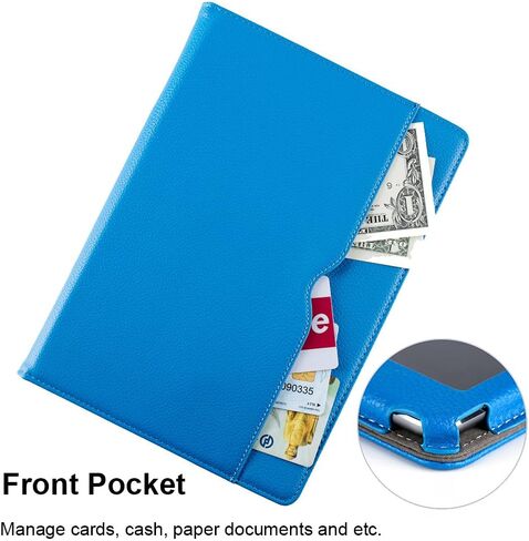 RUBAN Case Compatible with iPad 9.7 Inch 2018/2017 / iPad Air 2 / iPad Air 1 - [Corner Protection] Multi-Angle Viewing Folio Stand Cover with Pocket, Auto Wake/Sleep (Purple) in Kuwait