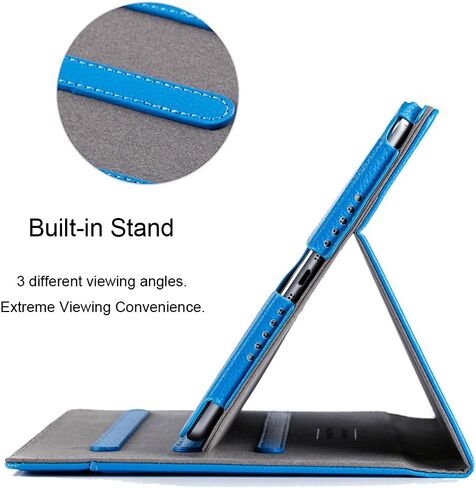 RUBAN Case Compatible with iPad 9.7 Inch 2018/2017 / iPad Air 2 / iPad Air 1 - [Corner Protection] Multi-Angle Viewing Folio Stand Cover with Pocket, Auto Wake/Sleep (Purple) in Kuwait