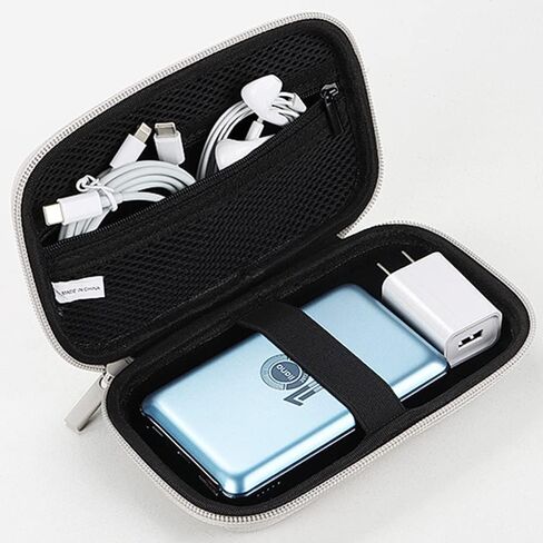 حقيبة الملحقات الإلكترونية، منظم حامل سلك الكابل / حافظة إلكترونية، حقيبة منظم الكابلات المحمولة المقاومة للماء، حقيبة محركات أقراص فلاش USB، حقيبة حافظة الكابل، منظم علبة USB، حقيبة شاحن USB (أسود) in Kuwait