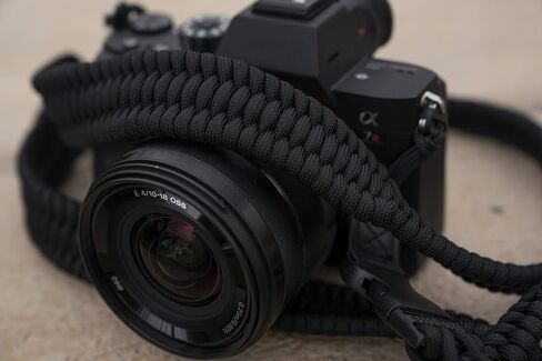 Maven Paracord Camera Strap (Wide, Black) in Kuwait