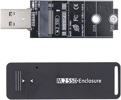 Cablecc Type-C USB 3.0 USB-C to M.2 NVME NGFF M-Key SATA SSD External PCBA Case Enclosure RTL9210B Chipset in Saudi Arabia