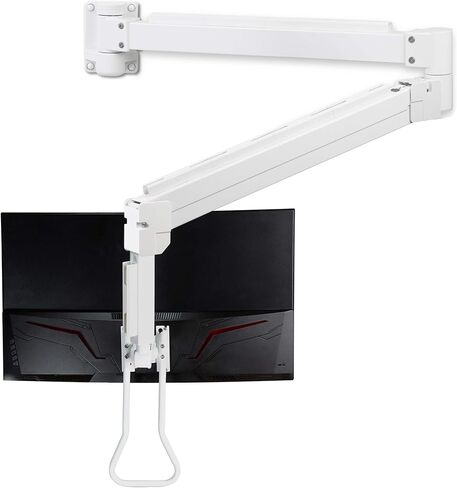 AVLT Medical Grade 17.6 lbs Monitor Wall Mount - Mounts Ultrawide Monitor on 74" Long Extension Full Motion Height Adjustable Arm - for Healthcare and Maintenance Area in Kuwait