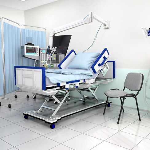 AVLT Medical Grade 17.6 lbs Monitor Wall Mount - Mounts Ultrawide Monitor on 74" Long Extension Full Motion Height Adjustable Arm - for Healthcare and Maintenance Area in Kuwait