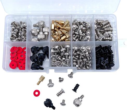 228 PCS Combination Set Computer Case M3 M4 M5 Screws Set SSD Hard Drive Fan Power Graphics Motherboard Chassis CD-ROM Computer ATX Case DIY & Repair Computer in Saudi Arabia