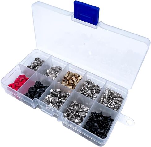 228 PCS Combination Set Computer Case M3 M4 M5 Screws Set SSD Hard Drive Fan Power Graphics Motherboard Chassis CD-ROM Computer ATX Case DIY & Repair Computer in Saudi Arabia