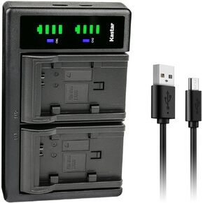 Kastar 2-Pack BP-828 BP828 بطارية وشاحن USB LTD2 بديل لكاميرا Canon XF400 XF405 XA10 XA11 XA15 XA20 XA25 XA30 XA35 XA40 XA45 XA50 XA55 VIXIA HFG21 HFG30 HFG40 HFG50 HFG60 GX10 in Kuwait