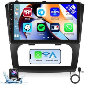 Hikity 9" Touchscreen Android Car Stereo for Nissan Altima Teana 2008 2009 2010 2011 2012 Wireless Carplay Android Auto GPS Navigation Car Audio Receiver in Saudi Arabia