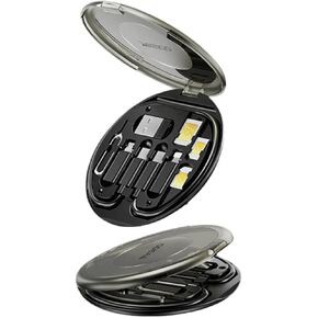 مجموعة محول USB OTG متعددة الوظائف من YESIDO كابل 6 في 1 من النوع C و3 محولات USB، كابل شحن/نقل البيانات مع USB A، Micro USB، محول Lightning، سبيكة متينة وبلاستيك، حجم صغير in Kuwait