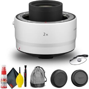 حزمة ملحق Canon Extender RF 2X (4114C002) | للتصوير الفوتوغرافي والوصول الممتد + مجموعة التنظيف + حافظة القبعات + المزيد in Kuwait