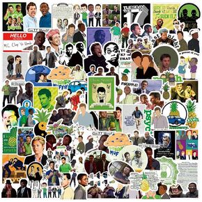 50Pcs Psych Merchandise Stickers Pack, TV Show Vinyl Waterproof Stickers for Water Bottles,Laptop,Skateboard,Phone,Bumper,Car Decals for Party Decorations… in Kuwait