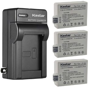 Kastar AC Wall Battery Charger Replacement for Canon LP-E5, LC-E5, LC-E5C, LC-E5E Batteries - Canon EOS Rebel, EOS T1i, 450D Cameras in Saudi Arabia