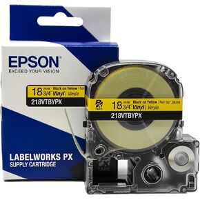 شريط الفينيل Epson LABELWORKS 224VTBWPX - أسود على أبيض - 1 بوصة (24 ملم)، 22.9 قدمًا in Kuwait