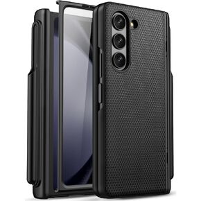 for Samsung Z Fold 5 Slim Case with Hinge Protection & Screen Protector, Fit Stylish Durable Sturdy Support Wireless Charging Protective Phone Case for Galaxy Z Fold 5 2023, Dark Blue in Kuwait