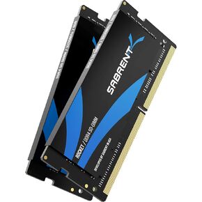 مجموعة ذاكرة SABRENT Rocket 32GB DDR4 SO-DIMM 3200MHz (2x16GB) لأجهزة الكمبيوتر المحمول، Ultrabook، والكمبيوتر الصغير (SB-DDR16X2) in Kuwait