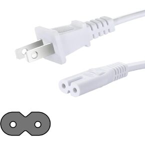 سلك طاقة تيار متردد لهاتف Samsung TCL LG Sony Insignia Sharp Toshiba JVC Hisense LED LCD Smart HDTV، استبدال كابل الطاقة الأبيض بطول 6 أقدام in Kuwait