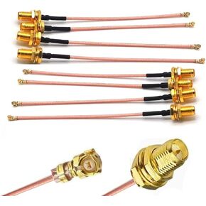 20CM IPX/UFL to RP-SMA Female Extension Cord Antenna WiFi Pigtail Cable IPEX U.FL IPX Connector to RP-SMA Female Jack Plug RG178 Coax Jumper Cable 4 Pack in Kuwait