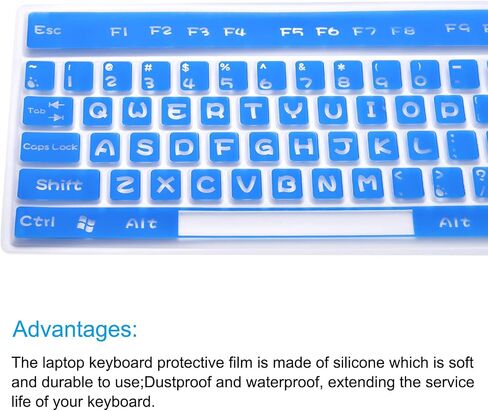 PATIKIL Pc غطاء لوحة المفاتيح الجلد سيليكون سطح المكتب لوحة المفاتيح غطاء لوحة المفاتيح الجلد لحجم قياسي الكمبيوتر الكمبيوتر سطح المكتب لوحات المفاتيح 17.3 "x 5.3" واضح لوحة المفاتيح غطاء الجلد حامي 3PCS in Saudi Arabia