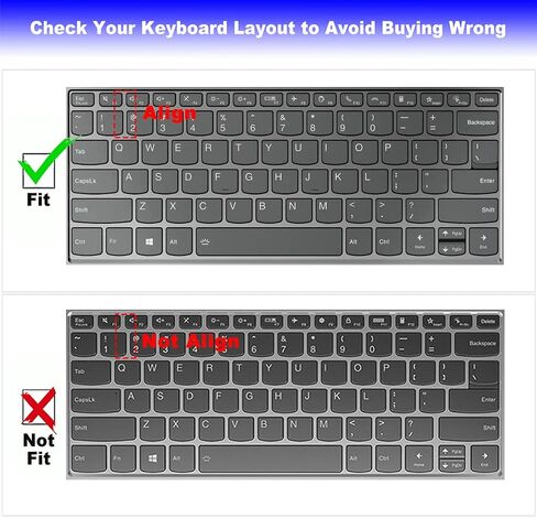 Keyboard Cover for 2022 2021 13.3" Lenovo Yoga 6 13 Gen 7, 13.3 Yoga Slim 7 13ACN5 13ITL5, 13.3 Yoga 7 Pro 13ITL5 Protective Keyboard Skin-Clear in Saudi Arabia