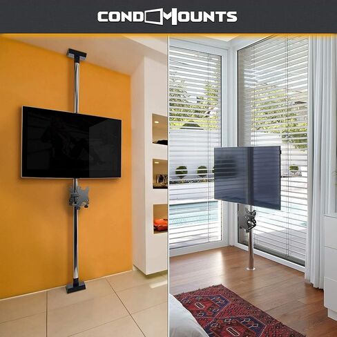 CondoMounts MPB8070B Console Wall Mount | Hide Behind TV/Under Desk | Thin Client-CPU | Cable Box | Streaming Device | Router | Holds 11lbs | Adjustable 0.7-in. to 2.80-in. | 30-in. Strap | All Black in Kuwait