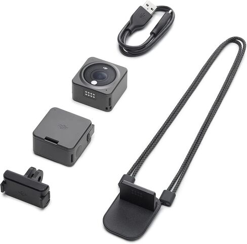 DJI Action 2 Dual-Screen Combo WITHOUT Magnetic Protective Case, 4K Action Camera with Dual OLED Touchscreens, 155° FOV, Magnetic Attachments, Stabilization Technology, Underwater Camera Ideal in Saudi Arabia