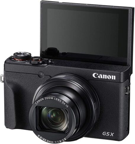 كاميرا Canon PowerShot G5 X Mark II الرقمية (3070C001) + بطاقة ذاكرة سعة 64 جيجابايت + 2 بطارية NB13L + برنامج Corel للصور + شاحن + قارئ بطاقات + ضوء LED + حقيبة ناعمة + المزيد (متجددة) in Kuwait