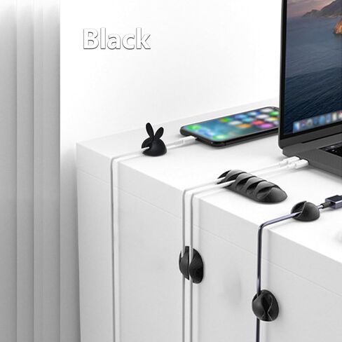 25 قطعة من مشابك الكابلات، حاملات سلك لاصقة، مشابك كابل شحن USB، مشابك مطاطية لكابل التنظيم ذاتية اللصق مناسبة لسطح المكتب، والخشب، والزجاج، والمعادن، والبلاستيك، والبلاط in Kuwait