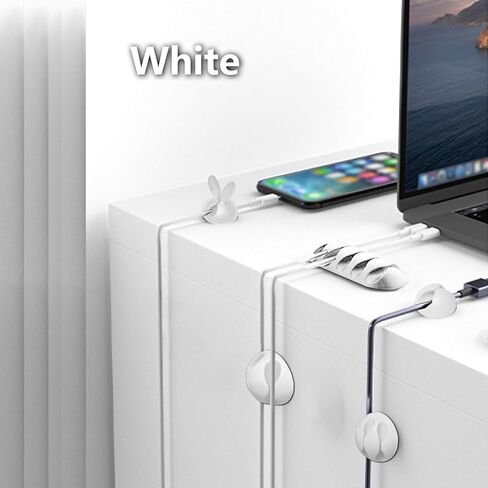 25 قطعة من مشابك الكابلات، حاملات سلك لاصقة، مشابك كابل شحن USB، مشابك مطاطية لكابل التنظيم ذاتية اللصق مناسبة لسطح المكتب، والخشب، والزجاج، والمعادن، والبلاستيك، والبلاط in Kuwait