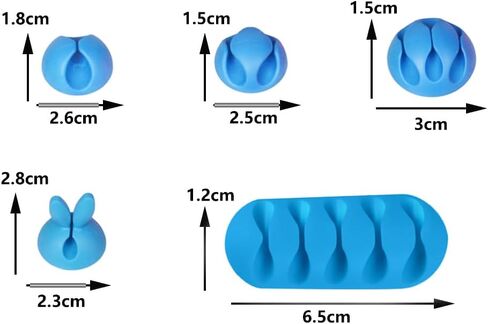 25 قطعة من مشابك الكابلات، حاملات سلك لاصقة، مشابك كابل شحن USB، مشابك مطاطية لكابل التنظيم ذاتية اللصق مناسبة لسطح المكتب، والخشب، والزجاج، والمعادن، والبلاستيك، والبلاط in Kuwait