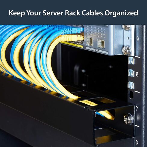 StarTech.com Horizontal Lacing Bar - Server Rack Cable Management - 19" Network Rack Mount Cord Organizer- 10 Pack (CMLB10) in Saudi Arabia