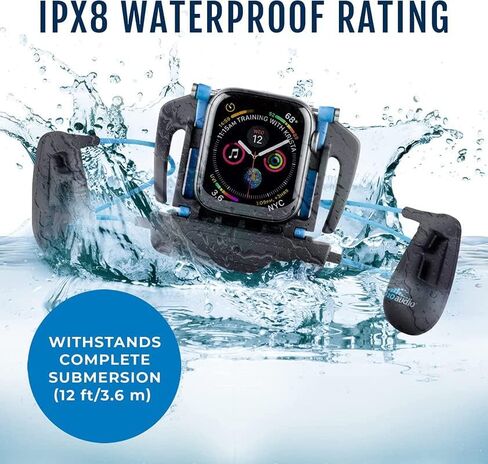 H2O Audio Interval Swim Headphones for Apple Watch – Waterproof IPX8 Swimming Earbuds with Bluetooth, 6-Hour Battery Life, Open-Ear Bone Conduction, and Goggle Loops – Blue in Saudi Arabia