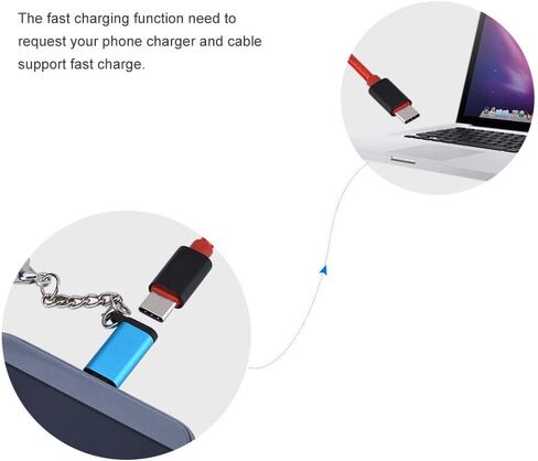 5PCS Type C Adapter, Type C Android Female to Micro USB Male Data Adapter Micro USB to USB C Converter for Galaxy S7/S6/S5/S7Edge, Note5/4/3, 5/6/ 6P, , , in Kuwait