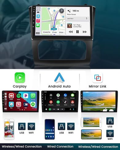 Hikity 9 "شاشة تعمل باللمس أندرويد ستيريو للسيارة لنيسان ألتيما Teana 2008 2009 2010 2011 2012 لاسلكي Carplay أندرويد السيارات لتحديد المواقع والملاحة سيارة استقبال الصوت in Saudi Arabia