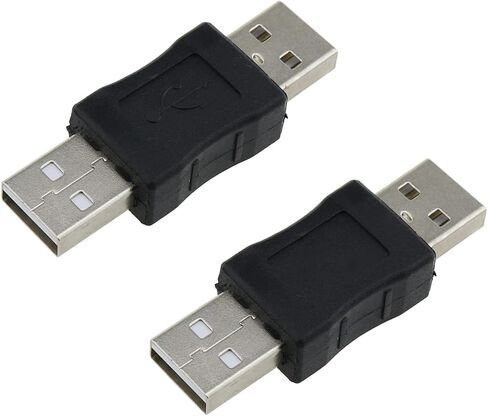 ZZHXSM 2PCS محول USB USB ذكر إلى USB ذكر مبدل الجنس محول مقرنة محول in Saudi Arabia