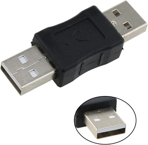 ZZHXSM 2PCS محول USB USB ذكر إلى USB ذكر مبدل الجنس محول مقرنة محول in Saudi Arabia