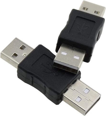 ZZHXSM 2PCS محول USB USB ذكر إلى USB ذكر مبدل الجنس محول مقرنة محول in Saudi Arabia