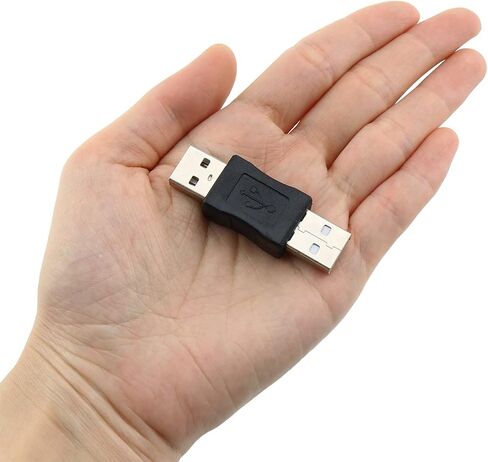 ZZHXSM 2PCS محول USB USB ذكر إلى USB ذكر مبدل الجنس محول مقرنة محول in Saudi Arabia