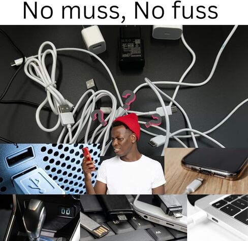 مجموعة محول USB OTG متعددة الوظائف من YESIDO كابل 6 في 1 من النوع C و3 محولات USB، كابل شحن/نقل البيانات مع USB A، Micro USB، محول Lightning، سبيكة متينة وبلاستيك، حجم صغير in Kuwait