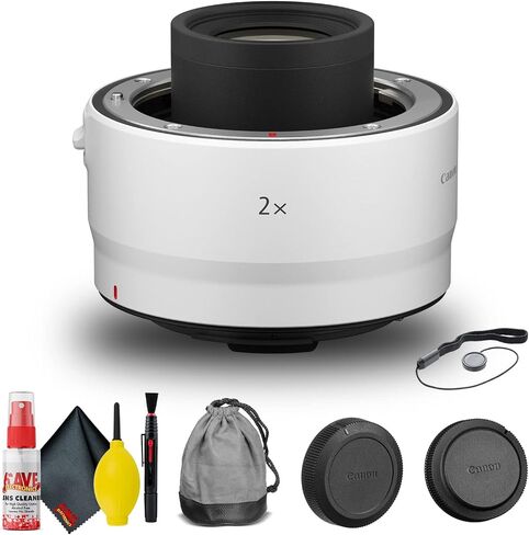 Canon Extender RF 2X (4114C002) + Cap Keeper + Cleaning Kit + More (Renewed) in Saudi Arabia