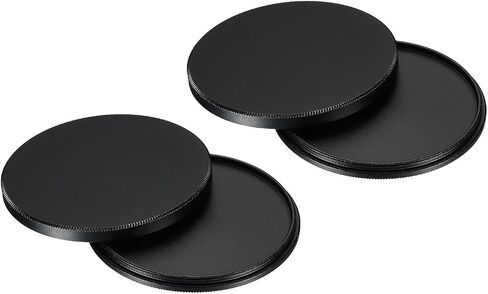 PATIKIL 67mm Lens Cap, 2 Pack Camera Lens Cap Cover Universal Front Metal Lens Filter Stacks Cap Protective Case for 67mm Camera Circular Polarizing Fader ND Filter, Black in Kuwait