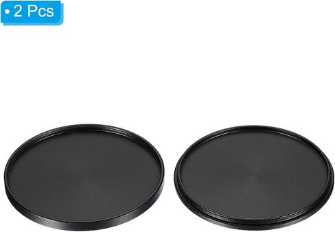 PATIKIL 67mm Lens Cap, 2 Pack Camera Lens Cap Cover Universal Front Metal Lens Filter Stacks Cap Protective Case for 67mm Camera Circular Polarizing Fader ND Filter, Black in Kuwait