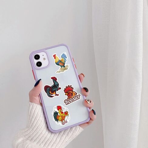 50 قطعة من ملصقات الديك، ملصقات فينيل مقاومة للماء لزجاجة المياه، اللابتوب، لوح التزلج، الامتعة، السيارات، ممتص الصدمات، الهاتف، ملصقات الدجاج، هدية للاطفال والمراهقين والبالغين in Kuwait