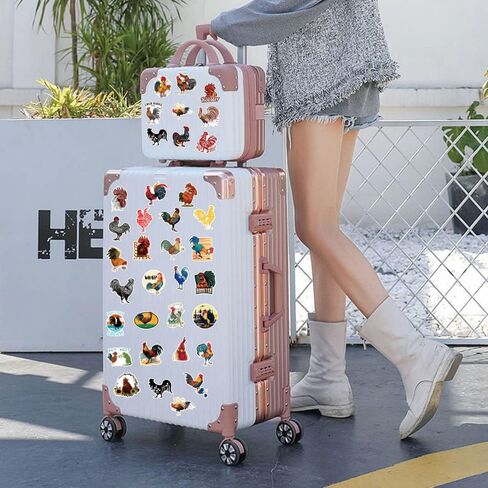 50 قطعة من ملصقات الديك، ملصقات فينيل مقاومة للماء لزجاجة المياه، اللابتوب، لوح التزلج، الامتعة، السيارات، ممتص الصدمات، الهاتف، ملصقات الدجاج، هدية للاطفال والمراهقين والبالغين in Kuwait