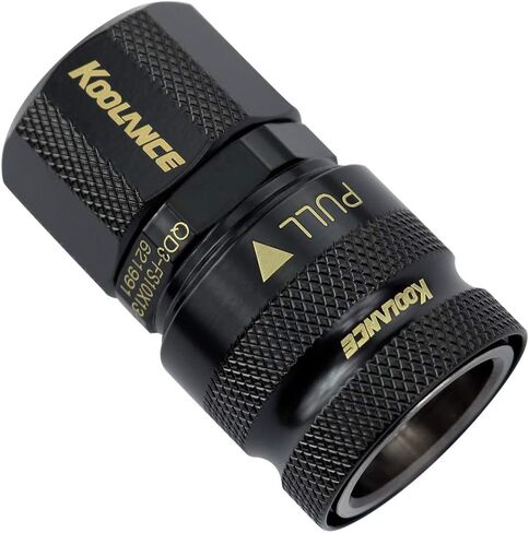 QD3-FS10X13-BK QD3 Female Quick Disconnect No-Spill Coupling, Compression for 10mm x 13mm (3/8in x 1/2in) *Black* in Saudi Arabia