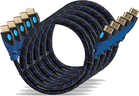 كابل HDMI عالي السرعة من سلسلة Aurum Ultra مع إيثرنت - موسع كابل HDMI مجدول بطول 50 قدمًا يدعم قناة إرجاع ثلاثية الأبعاد وصوت تصل إلى دقة 4K - متوافق مع التلفزيون والكمبيوتر الشخصي وأجهزة الكمبيوتر المحمولة وحزمة PS3-1 in Kuwait