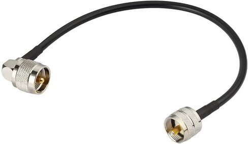 Superbat PL-259 كابل القفز UHF (Pl259) ذكر إلى ذكر كابل محوري RG58 رقمي منخفض الخسارة (3 أقدام RG58) لراديو HAM & CB، محلل الهوائي، تحميل الدمية، عداد SWR 2 حزمة in Saudi Arabia