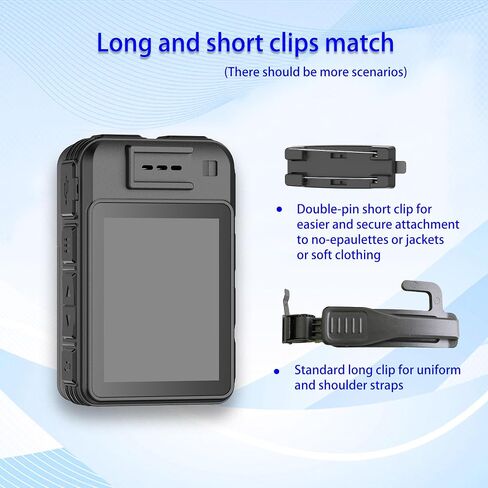 weyfinko Upgrades W1PRO 2K Body Worn Cameras with 64GB Memory Card,2Pcs Batteries with Charging Cradle Body Mounted Cam Night Vision for Home,Outdoor,Travel,Meeting in Kuwait