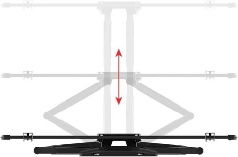 Monoprice Essential Full Motion TV Wall Mount Bracket Low Profile لأجهزة التلفاز مقاس 37 بوصة إلى 80 بوصة حتى 99 رطلًا، الحد الأقصى VESA 600x400 in Saudi Arabia