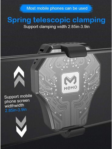 مروحة تبريد الهاتف IVY Semiconductor Refrigeration For Android iOS Game Radiator Portable - Black in Kuwait